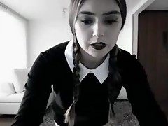 Sexy Addams-Cosplay